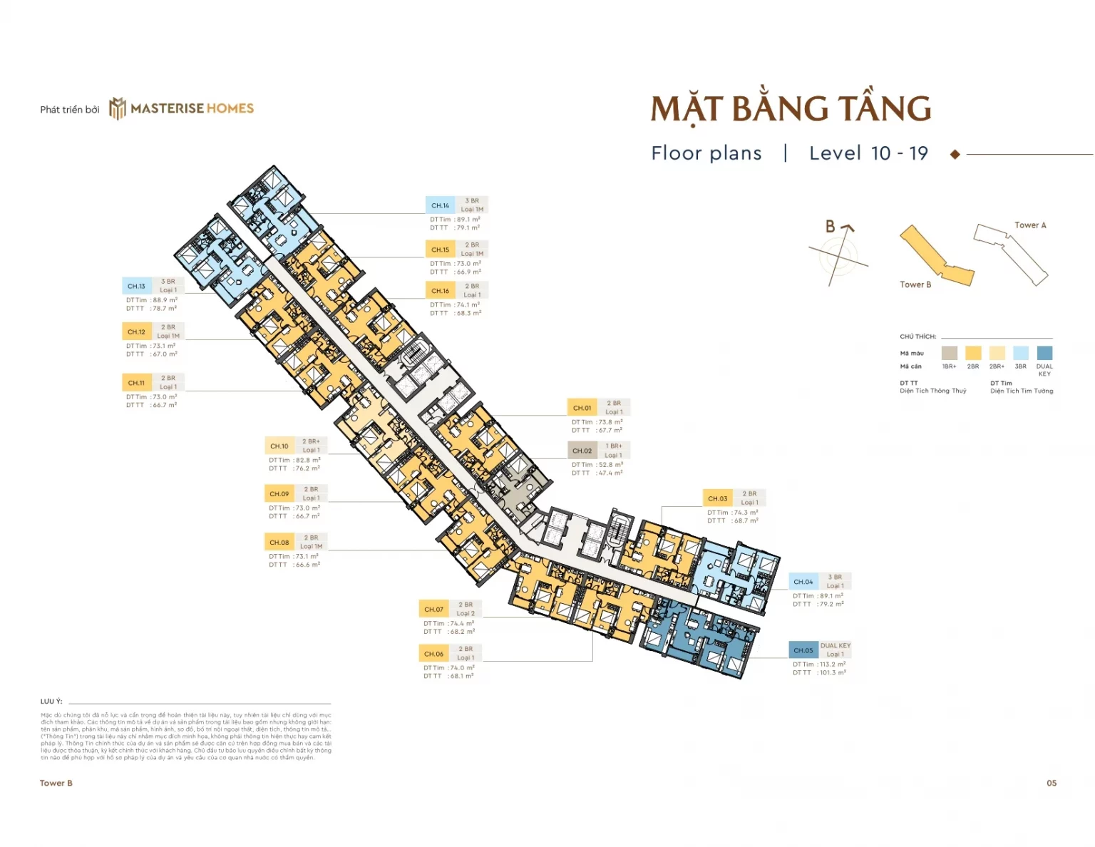 mat bang tang 10-19 masteri rivera danang